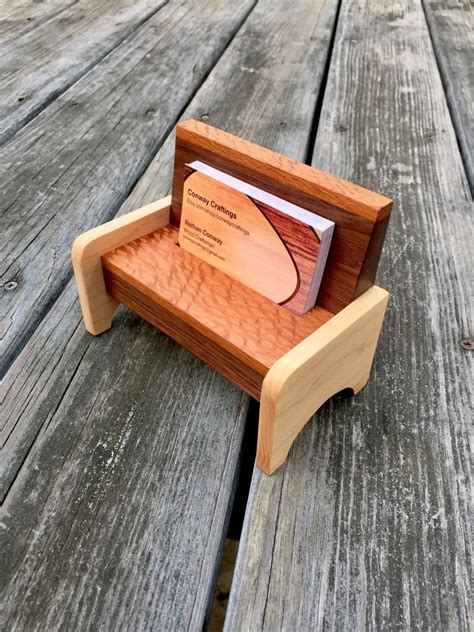 wooden business card holder plans.